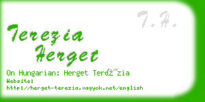 terezia herget business card